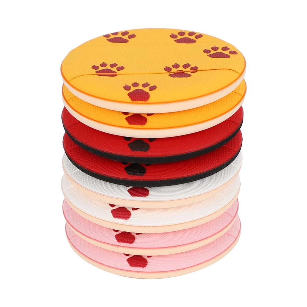 MAANGE 8pcs Round Air Cushion Powder Puff Cat Paw Beauty Makeup Sponge Puff