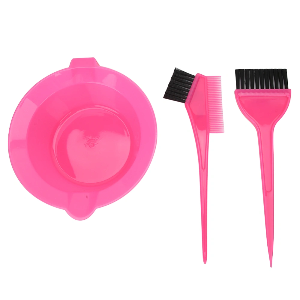 Blue ZOO 3pcs / set Hair Dye Bowl Hair Bleach Mixing Bowl Hairdressing SuppliesPink