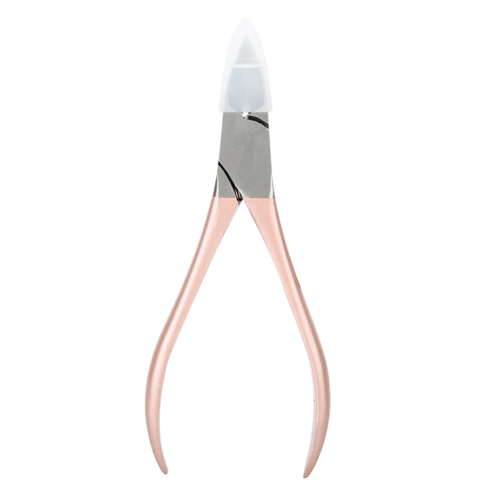 Ingrown Nail Clippers Dead Skin Removal Scissor Stainless Steel Pedicure ToolRose Gold