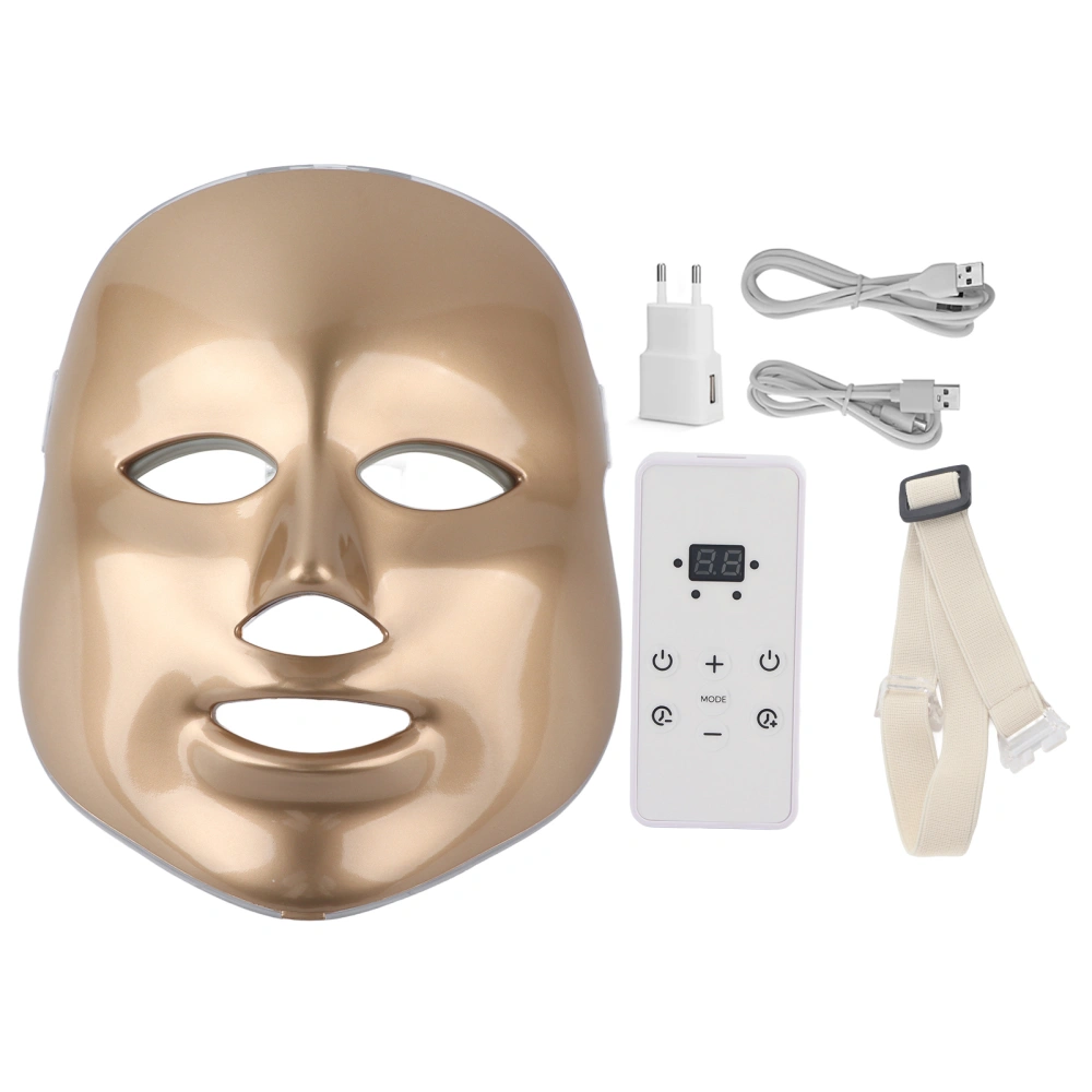 7 Colors LED Light Photon Therapy Mask Skin Rejuvenation Acne Removal Beauty InstrumentEU Plug 110-240v