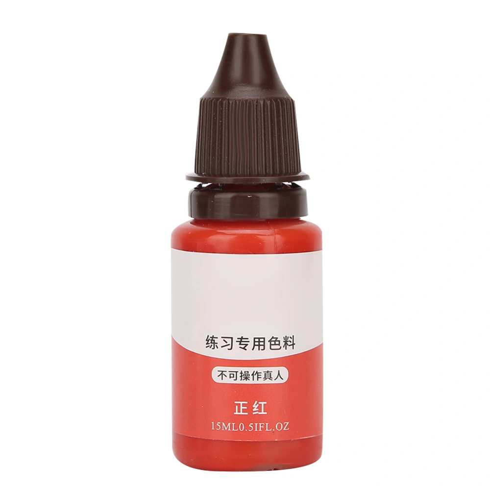 Tattoo Practice Pigment Ink Semi Permanent Makeup Ink for Eyebrow Lips Eye Liner(Red )