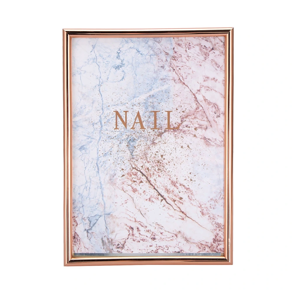 Nail Art Display Board False Nails Display Holder Professional Nail Art AccessoryRose Gold Frame