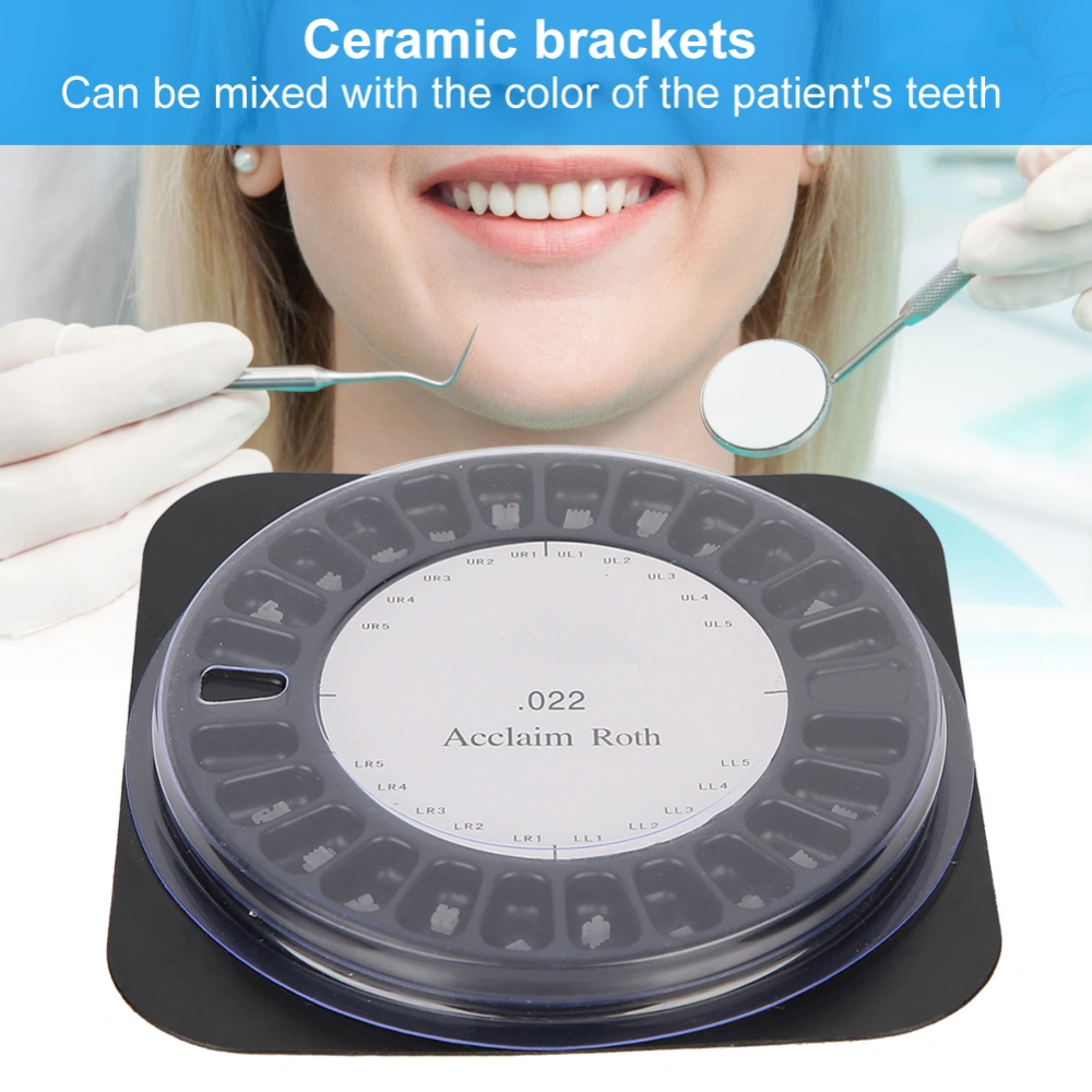 Dental Orthodontic Ceramic Brackets Dentist Orthodontics Supplies Roth.022Roth 345 with Hook