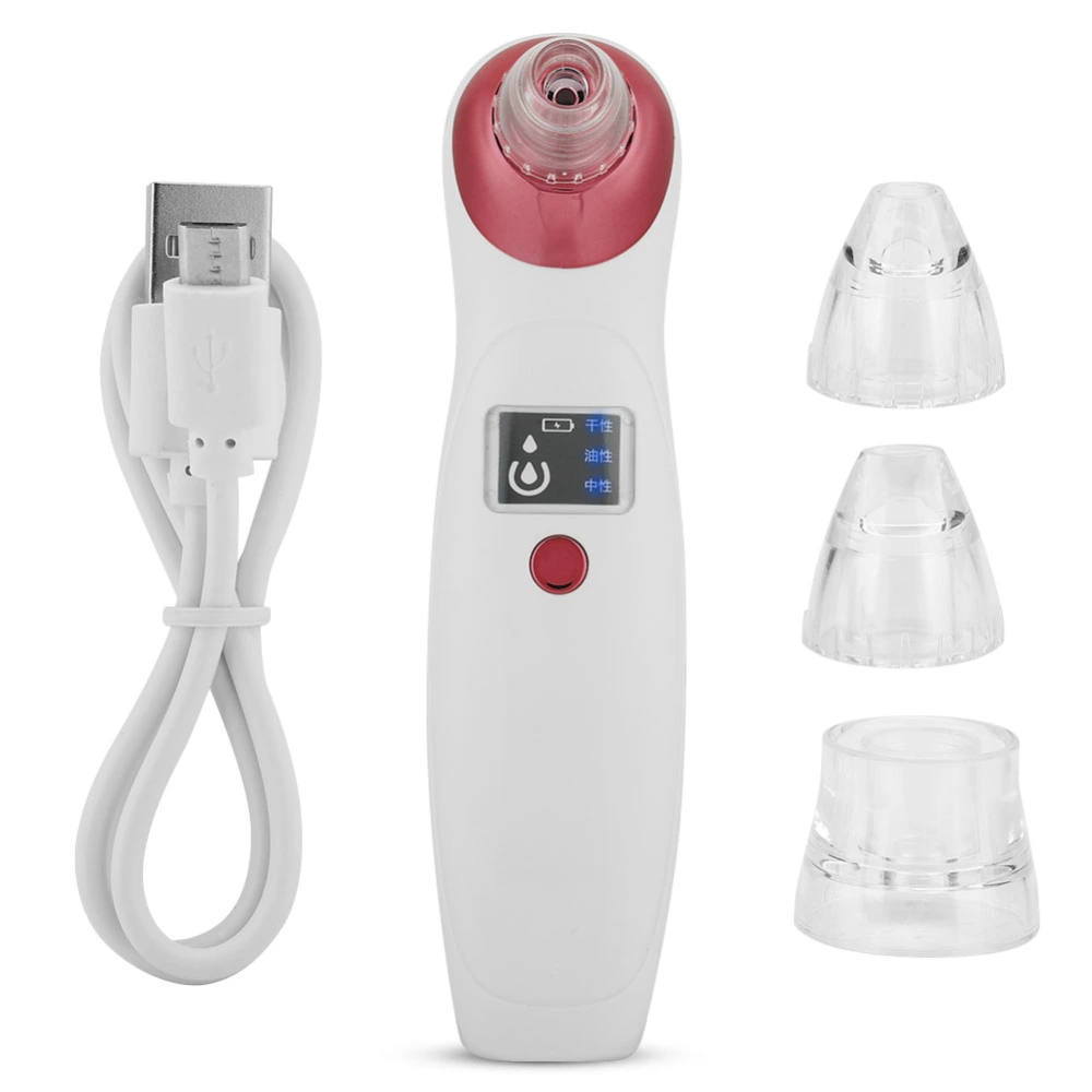 Electric Facial Pore Cleansing Remove Blackhead Acne Vacuum Suction InstrumentPink