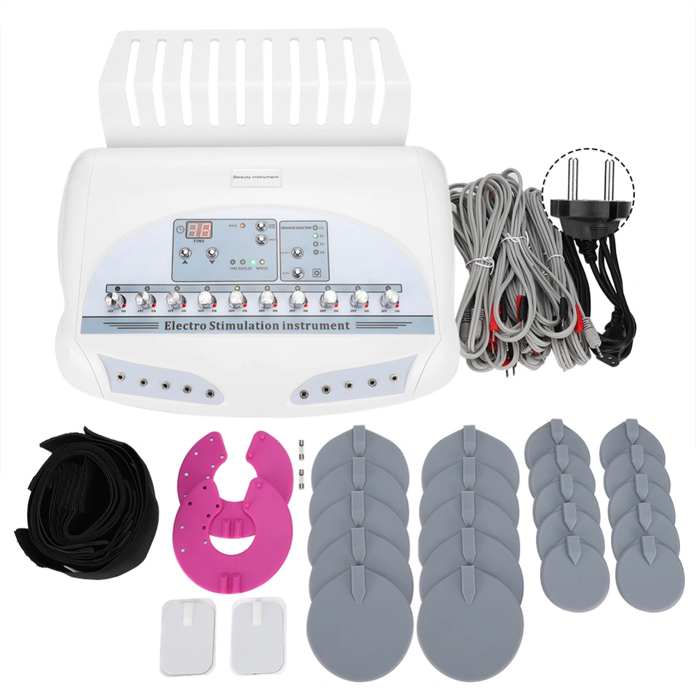 Microcurrent Meridians Massage Muscle Stimulator Body Weight Loss MachineEU Plug 110~240V