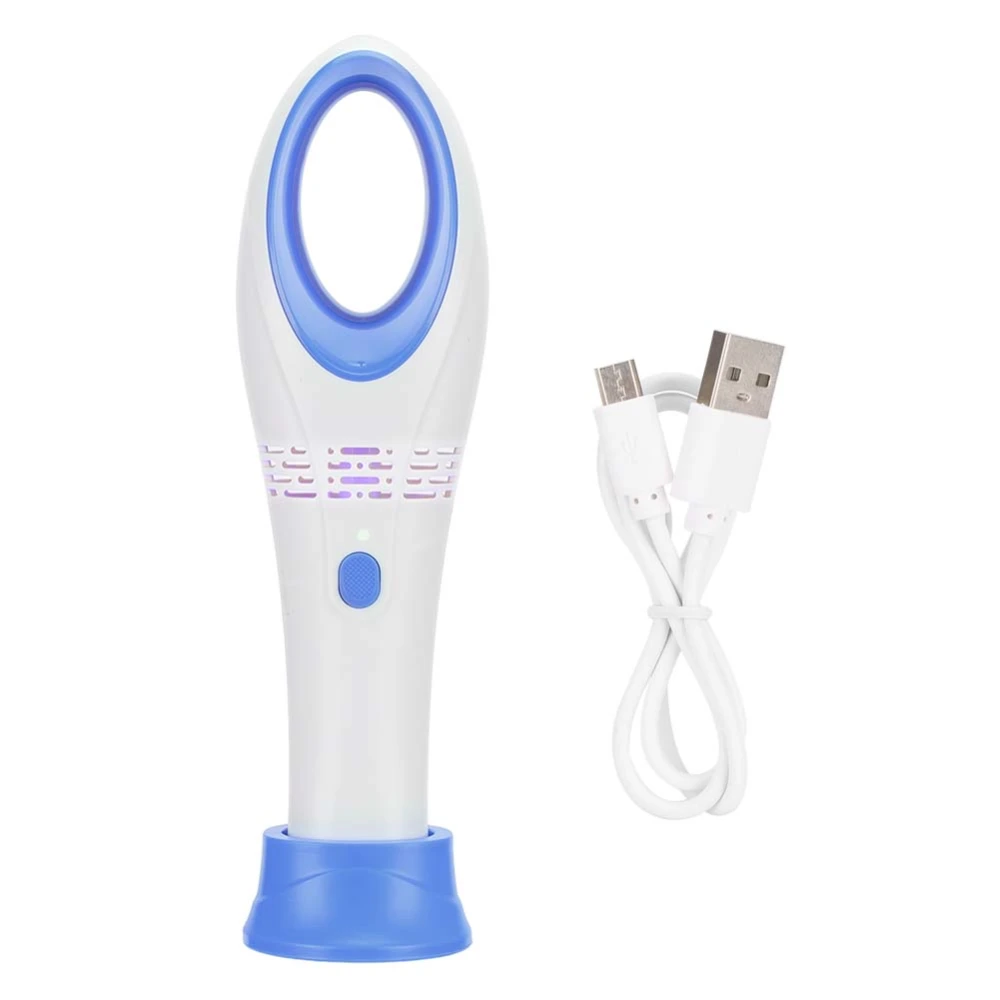 Portable USB Eyelash Extension Bladeless Fan Blower Grafted Eyelashes DryerBlue White