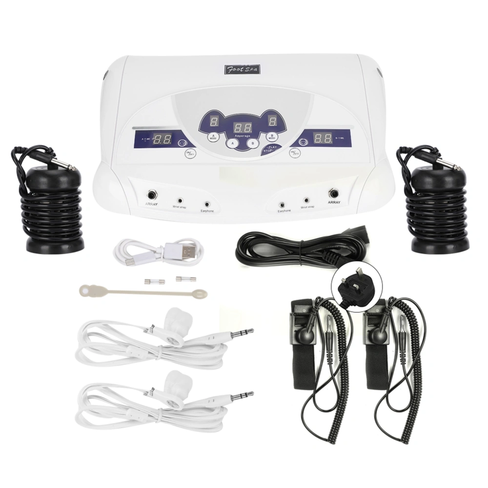 Negative Ion Hydrogen Molecule Footbath Spa Detox Health Care Machine for 2 PeopleUK Plug 220V