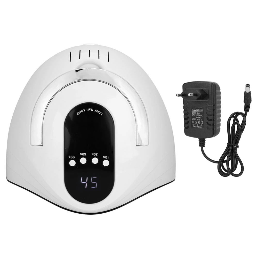 120W Portable LED Nail Lamp Gel Nail Polish Dryer Quick Drying Nail Art Machine 100-240VEU Plug