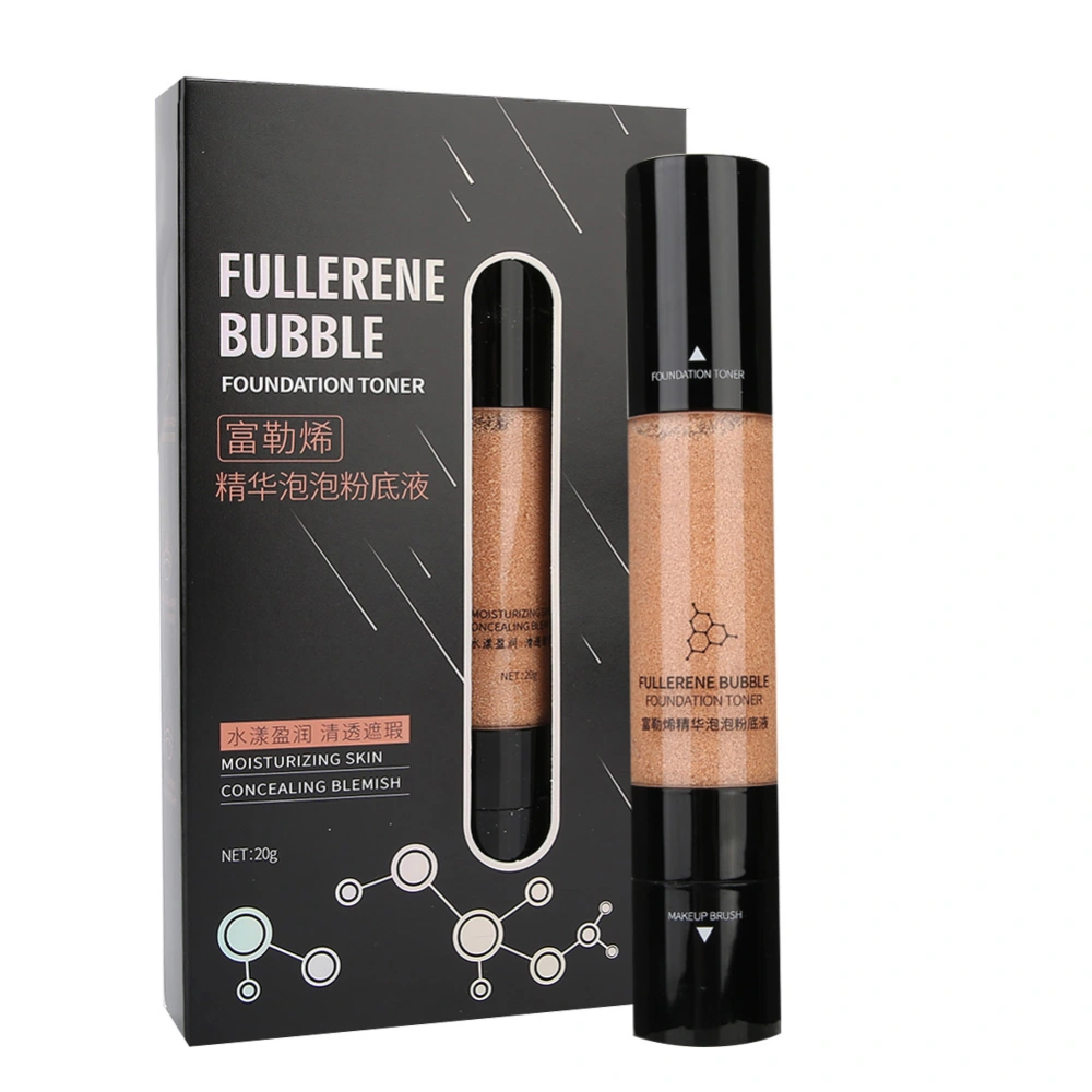 ROLANJONA Fullerene Bubble Moisturizing Makeup Primer Skin Brightening Concealer Make Up Base Cosmetic Tool(Skin Color )