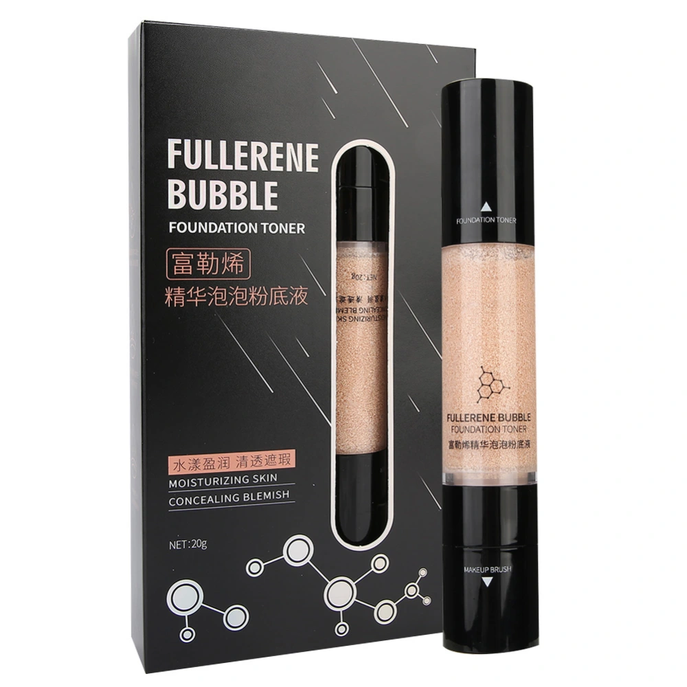 ROLANJONA Fullerene Bubble Moisturizing Makeup Primer Skin Brightening Concealer Make Up Base Cosmetic Tool(White )