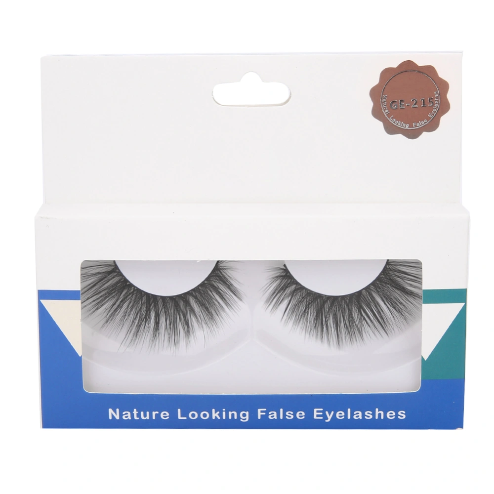 False Eyelashes 3D Artificial Fiber Exaggerated Thick Makeup Eyelash ExtensionGE-215