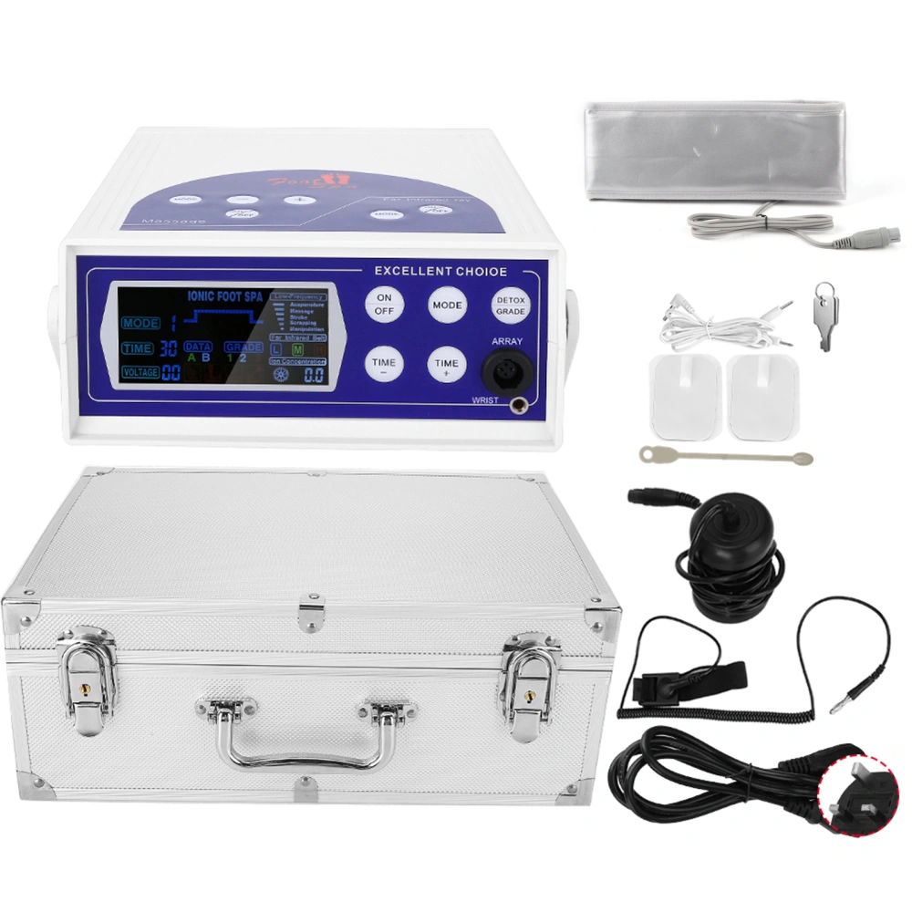 Anion Cell Detoxification Foot Spa Machine Health Care Therapy Instrument MachineUK Plug 220V