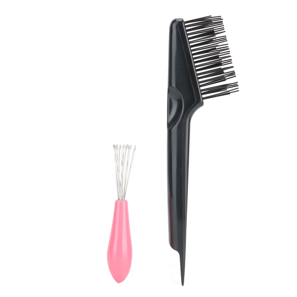 2Pcs/Set Comb Cleaner Brush Dust Hair Brush Dust Cleaning Hair Salon Home ToolComb Cleaner