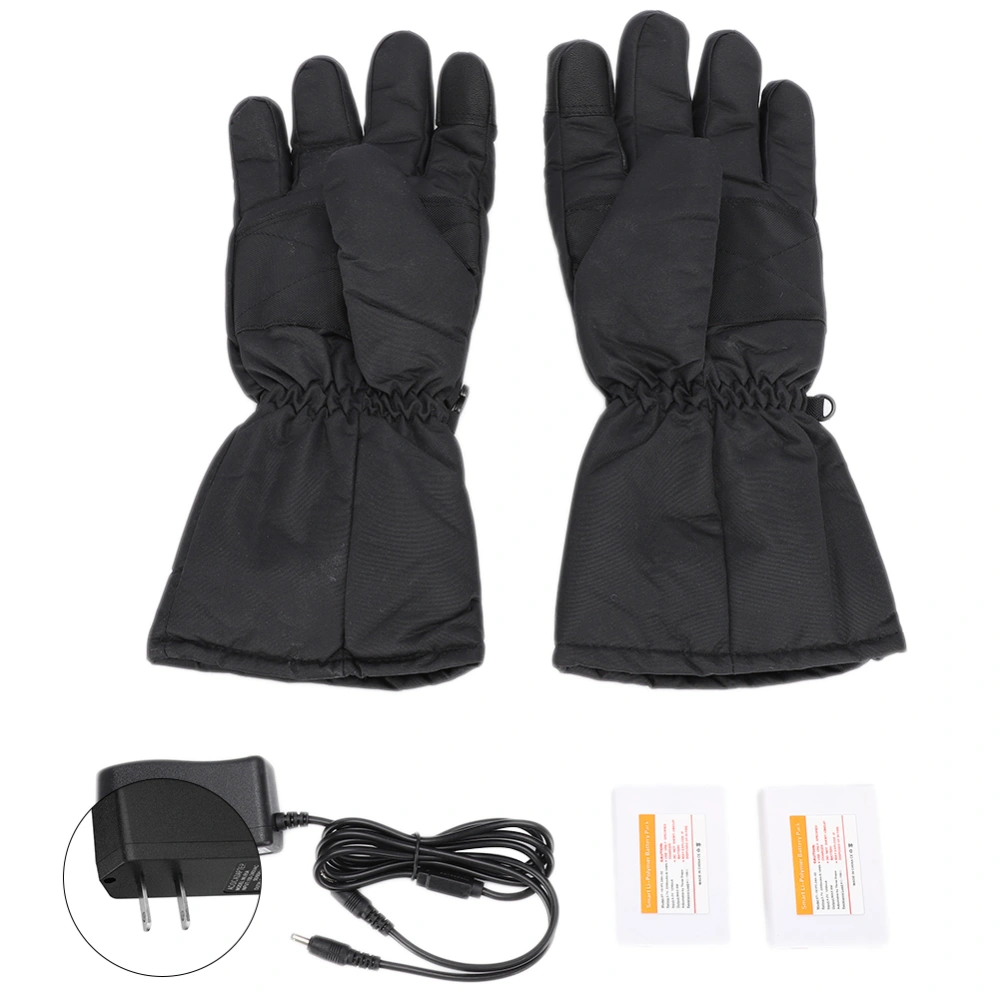 Electric Heated Gloves Rechargeable Battery Powered Adjustable Temperature Thermal Gloves LUS Plug 100-240V