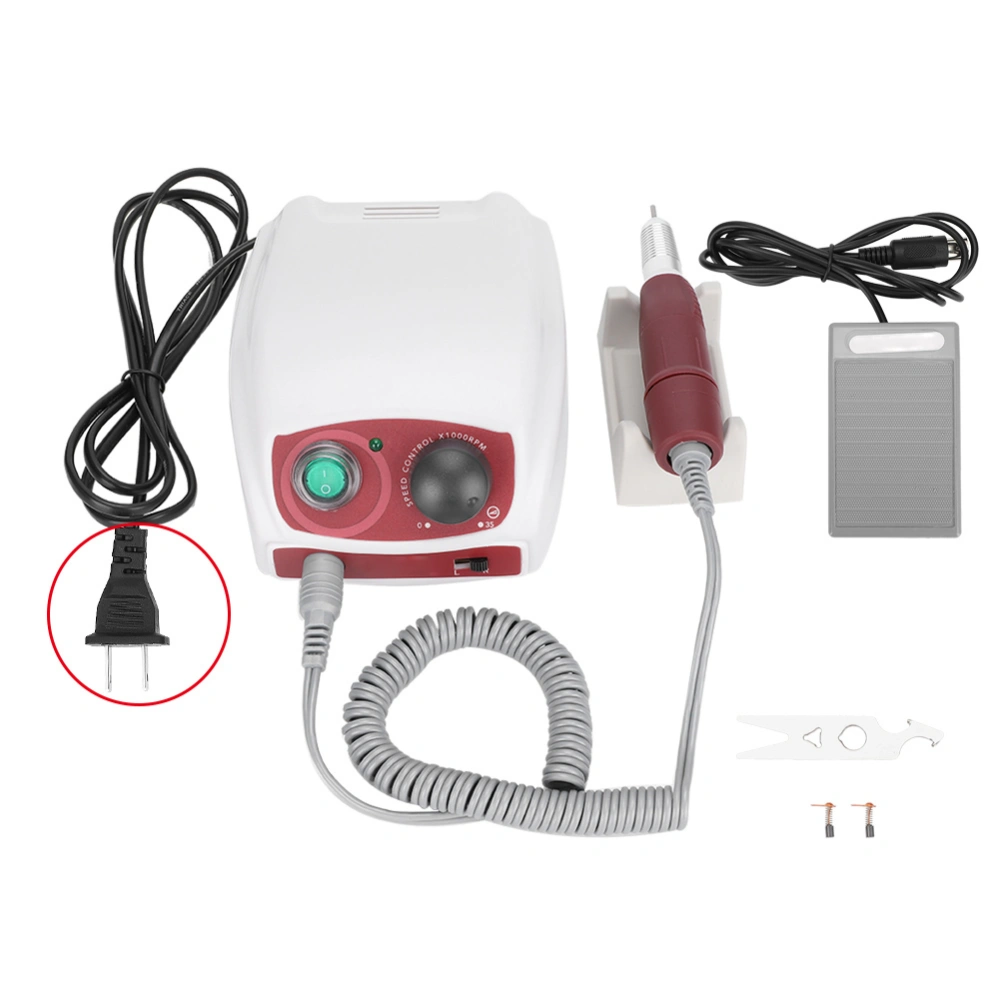 Professional Nail Drill Machine Electric Nail Grinding Buffing Polisher Manicure ToolUS Plug 110V