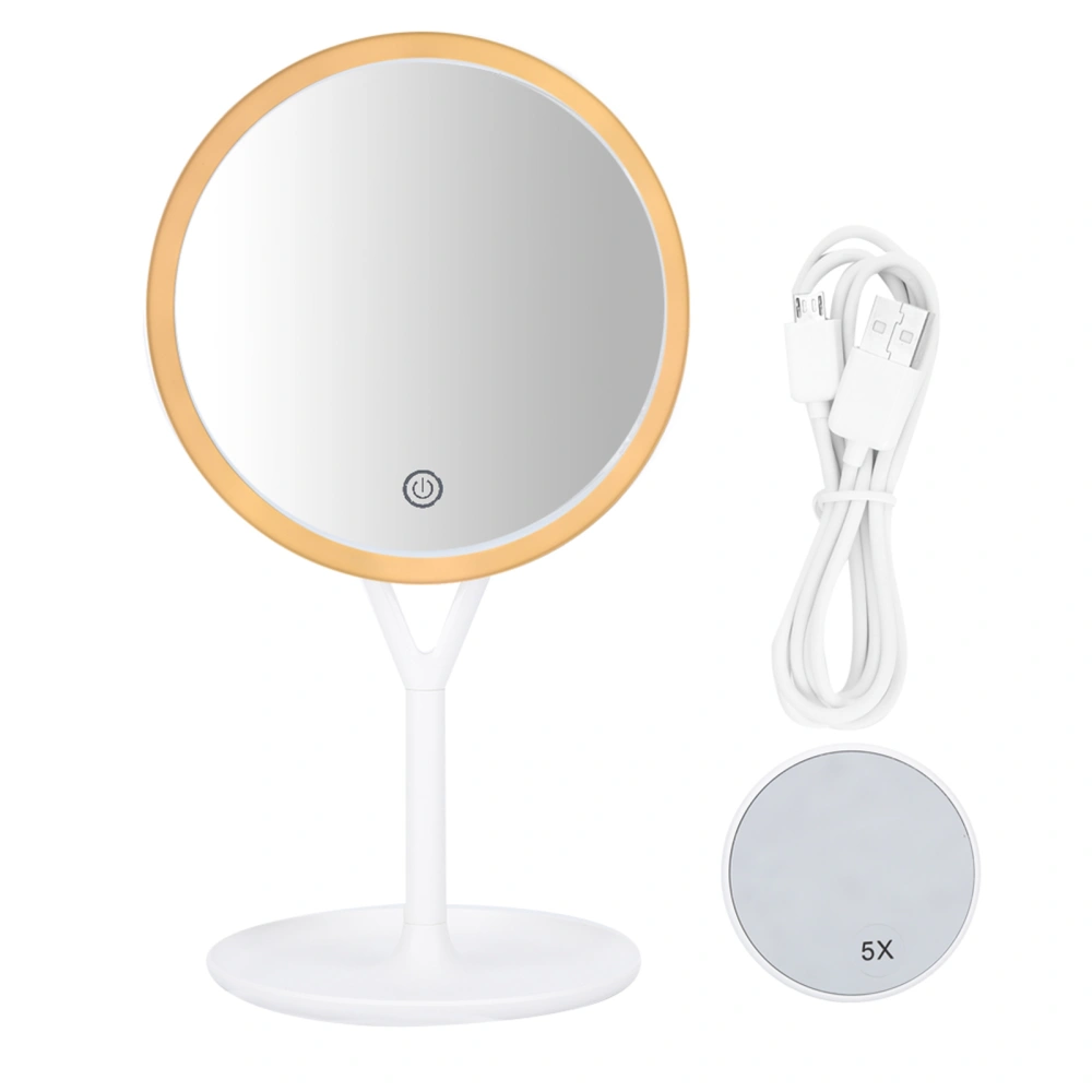 7.2inch LED Light Makeup Mirror Home Desktop Brightness Adjustable Cosmetic Mirror