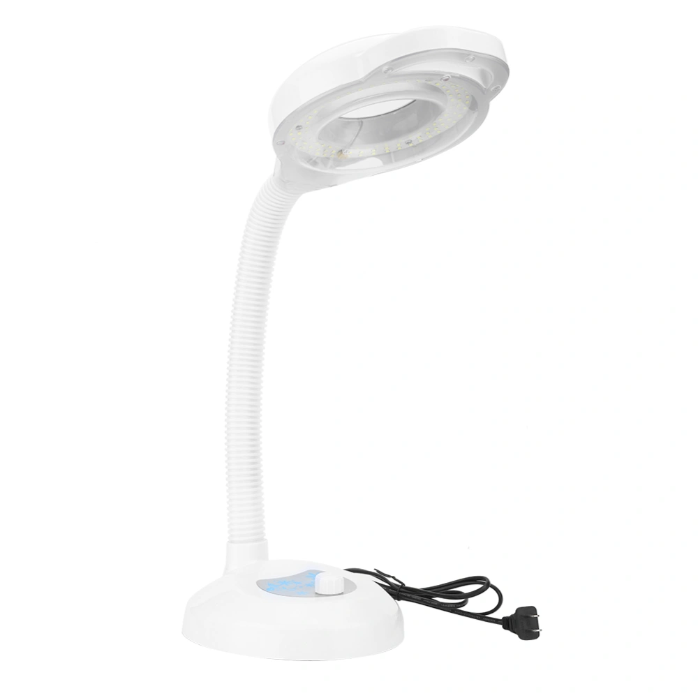 LED Tattoo Floor Lamp Nail Art Lamp Adjustable Degrees Magnifier Cold LightUS Plug 110V