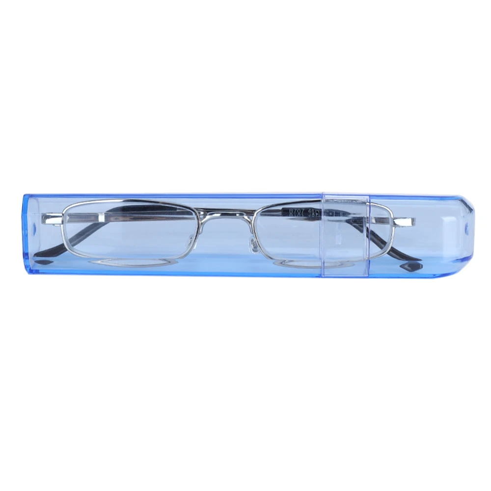 Portable Reading Glasses Visual Fatigue Relief High Definition Presbyopic Glasses with Case(+2.00 )