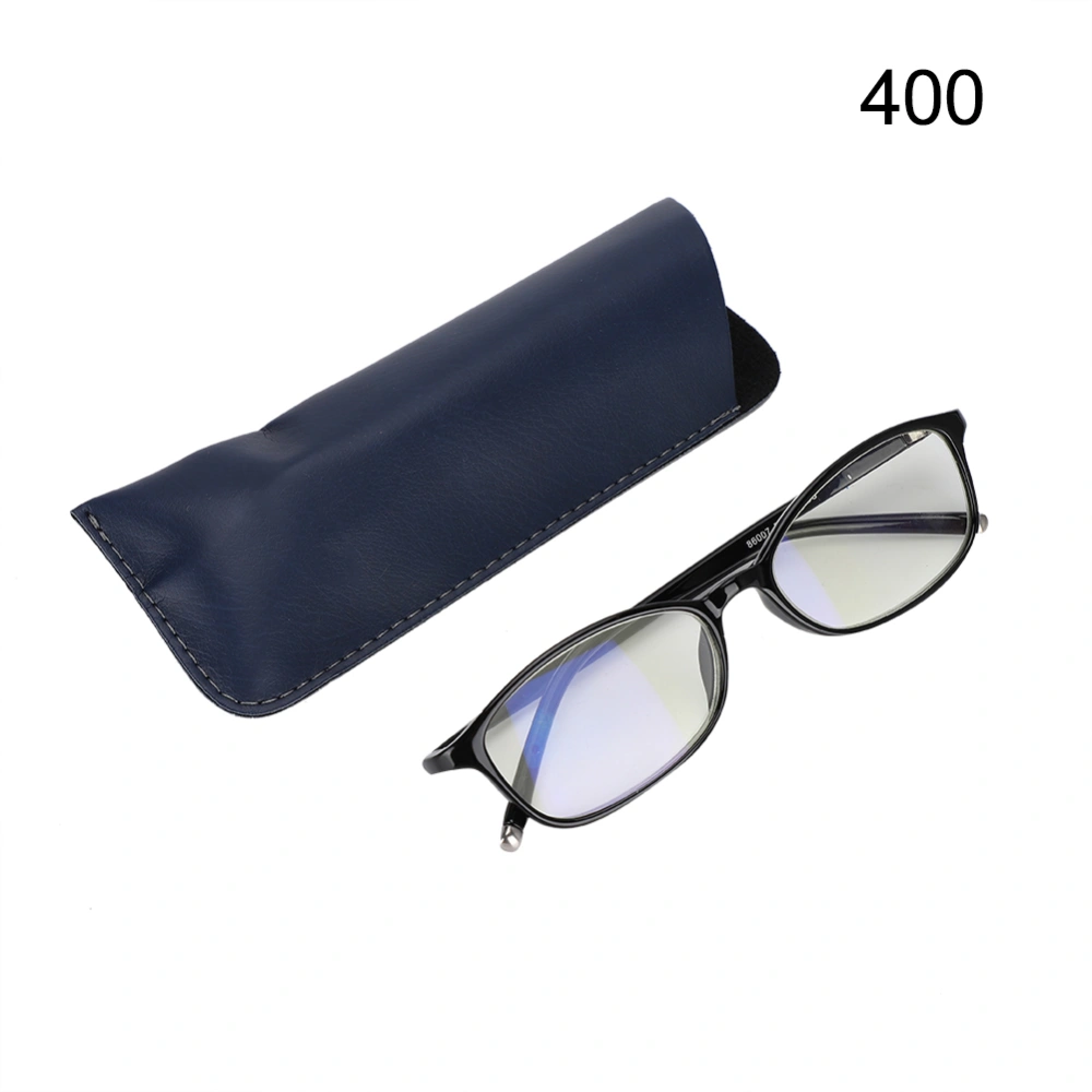 Presbyopic Reading Glasses Anti Fatigue Coating TR90 Standard Pupil Distance 86007Black+400