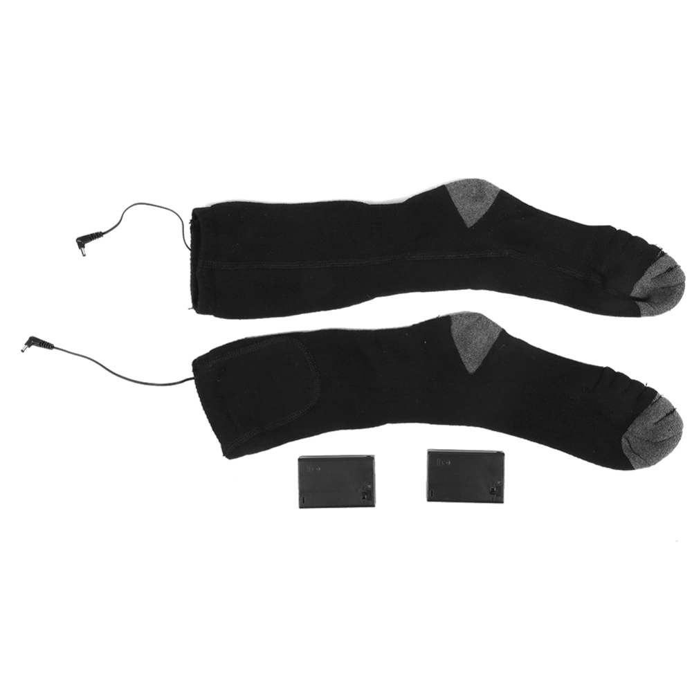 Unisex Electric Heated Socks Dry Battery Winter Foot Warmer Thermal Stockings