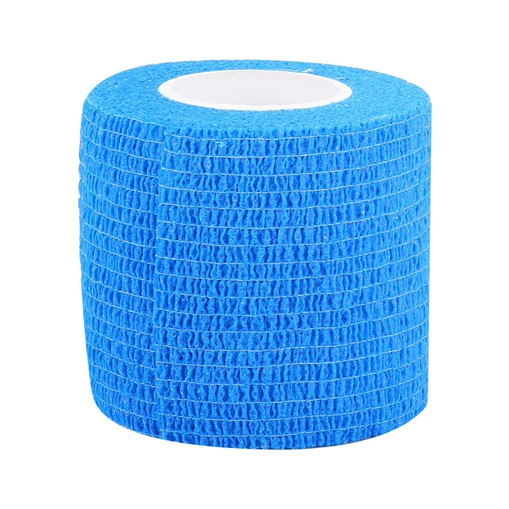 10pcs Disposable Elastic Self Adhesive Muscle Bandage Sport Fitness Sticker TapeBlue 5cmx4.5m