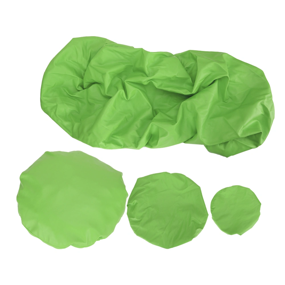 4pcs PU Waterproof Dental Chair Protective Cover No Wash Dental Equipment Cover Set(L Green)