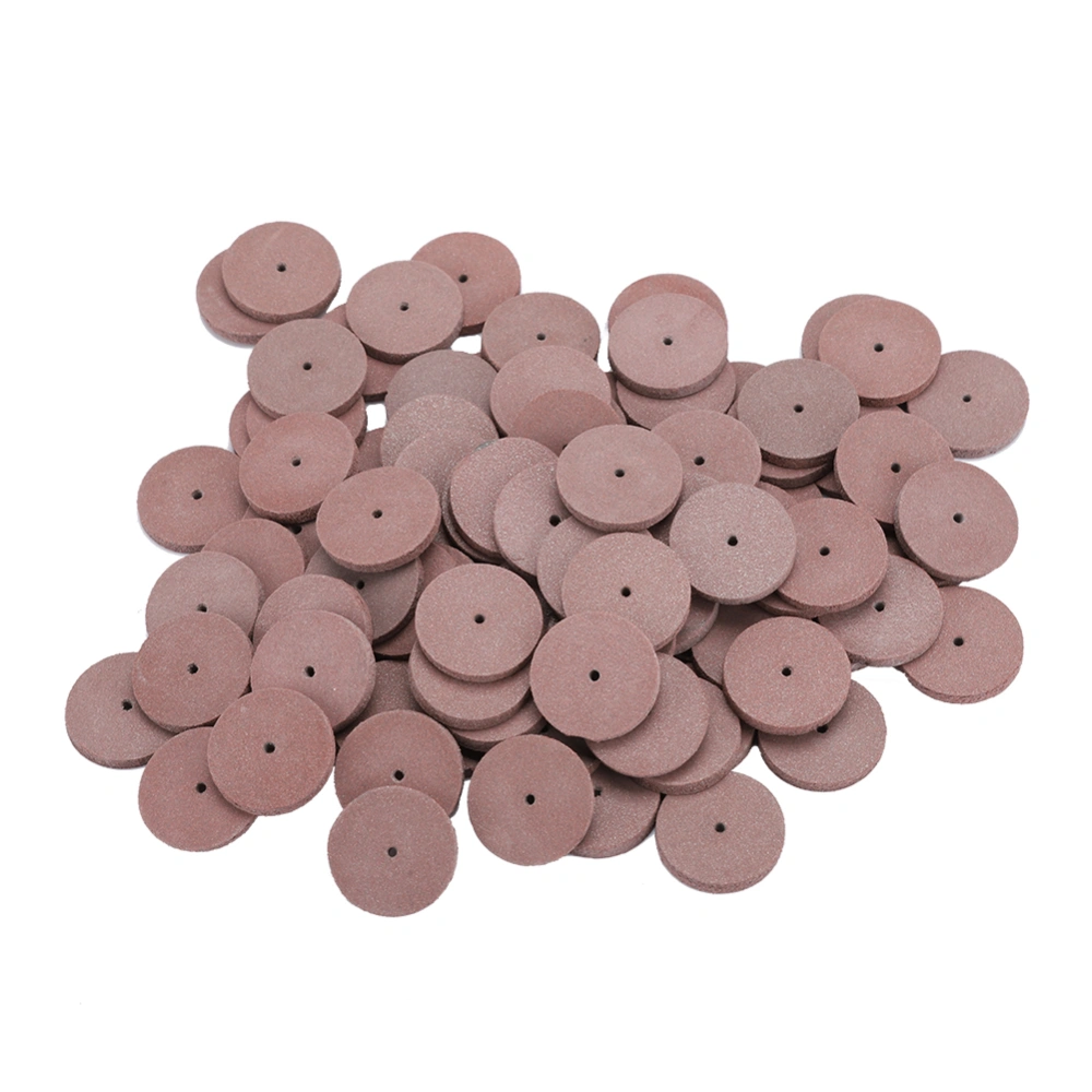 100pcs Rubber Polishing Wheel for Metal Dental Mini Drill Grinder Dental AccessoryRed