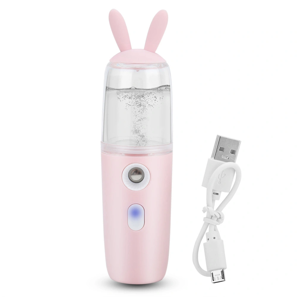 30ml Mini Portable Nano Spray Face Moisturizing Hydrating Steamer Facial HumidifierPink