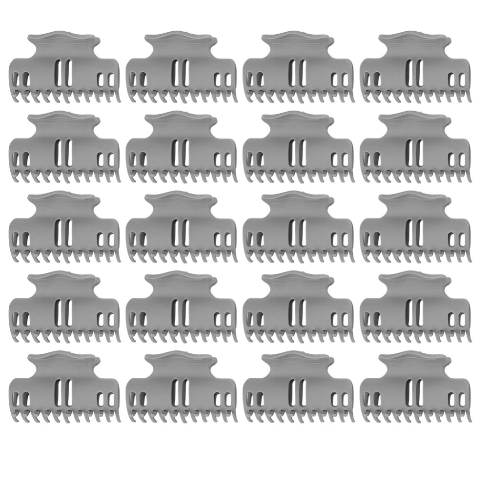 20pcs Hair Claw Salon Hair Clip Clamps Hairdressing Hairstyling Clip ToolGray