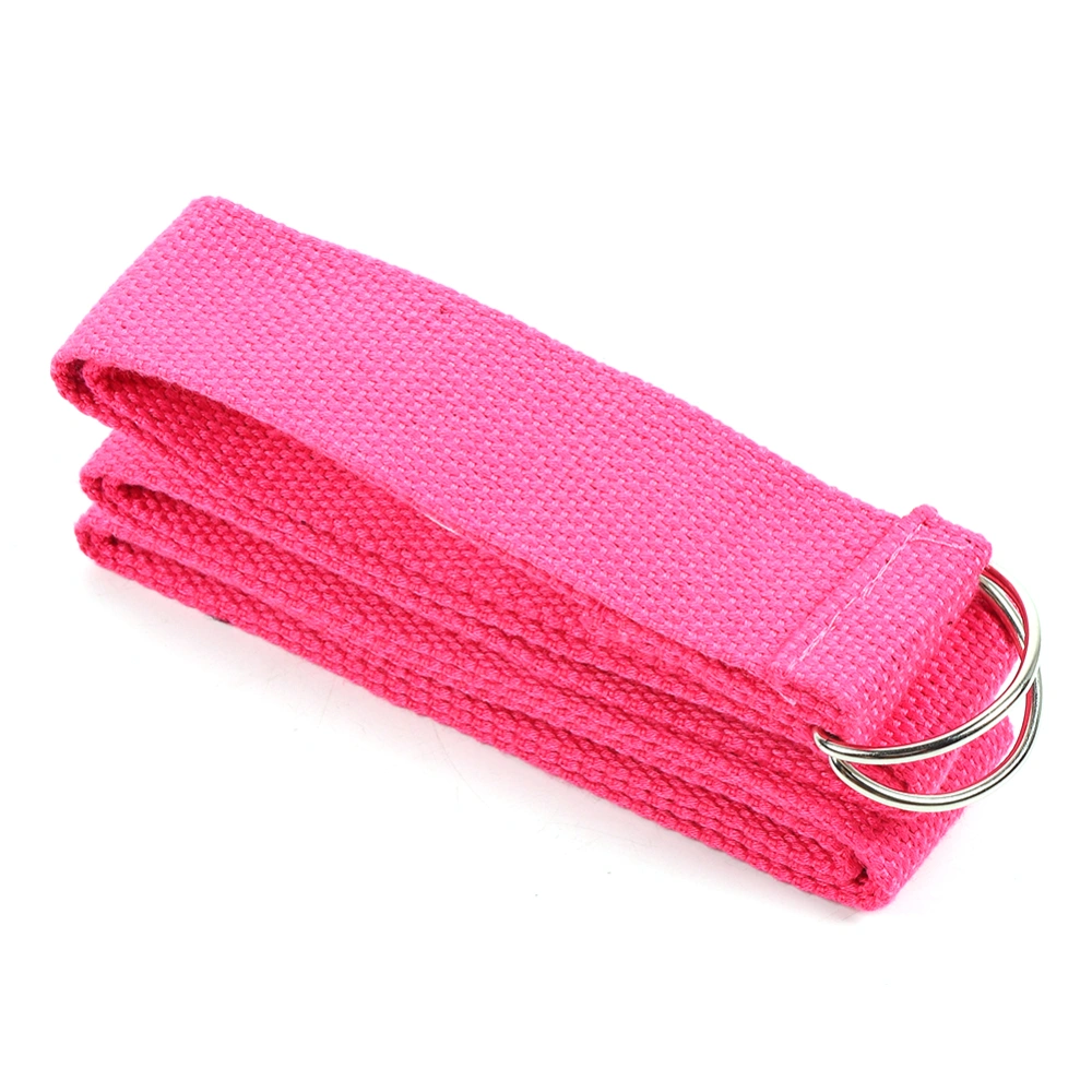 Yoga Stretching Strap Sports Training Belt Waist Leg Shoulder Fitness Belt Pink1.83m x 3.8cm/72.0 x 1.5inch