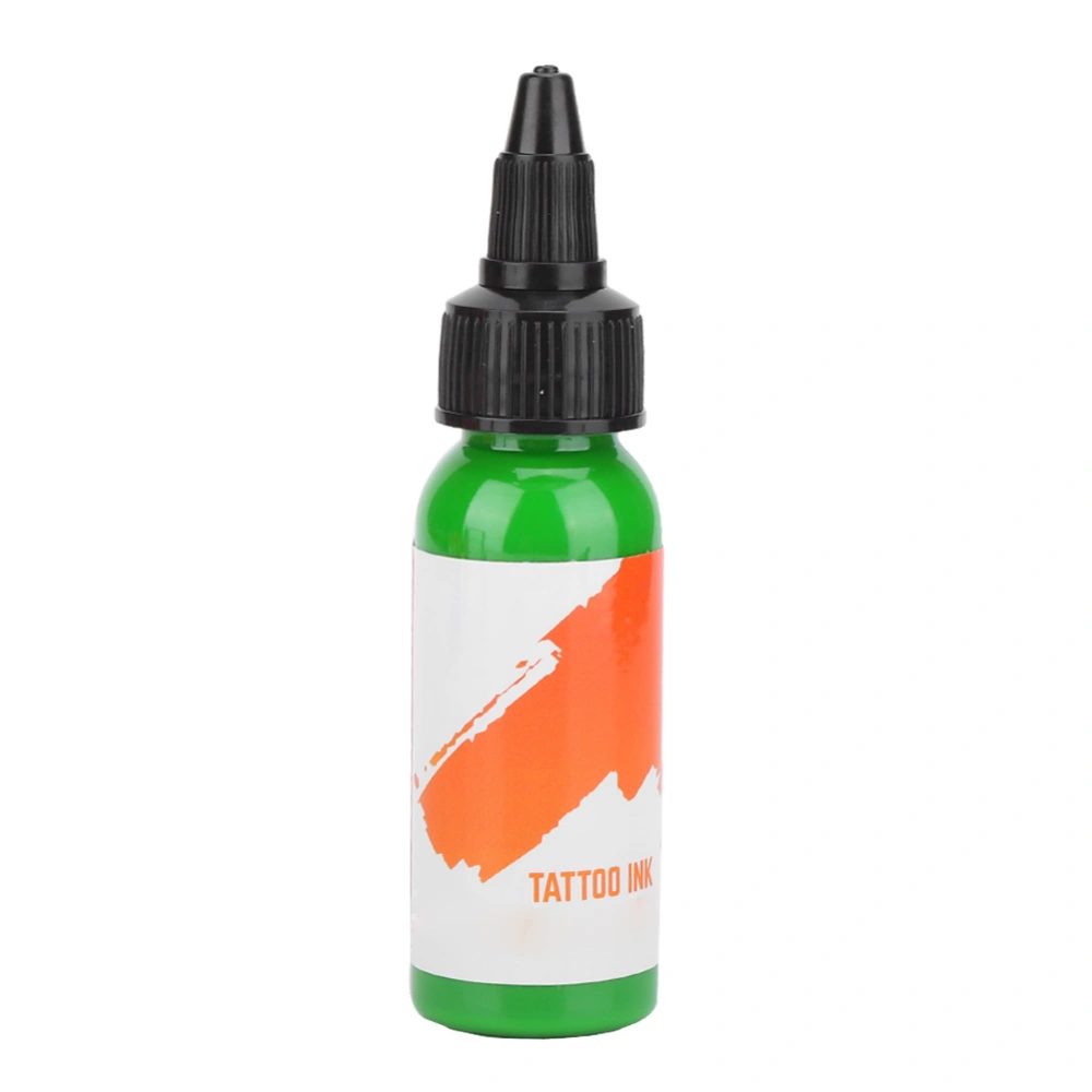 Professional Tattoo Ink Long Lasting Fast Coloring Tattoo Pigment (Orange Label) 29.6ml(Green )