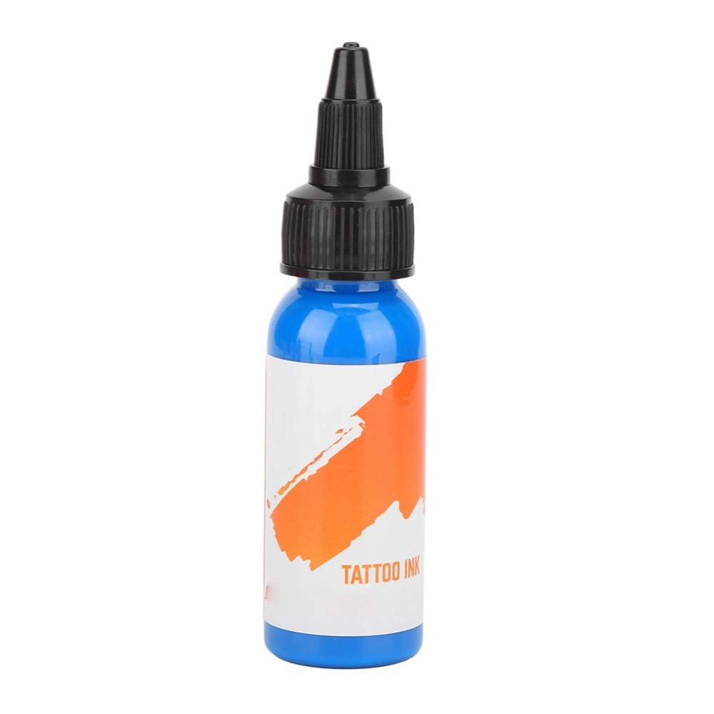 Professional Tattoo Ink Long Lasting Fast Coloring Tattoo Pigment (Orange Label) 29.6ml(Blue )