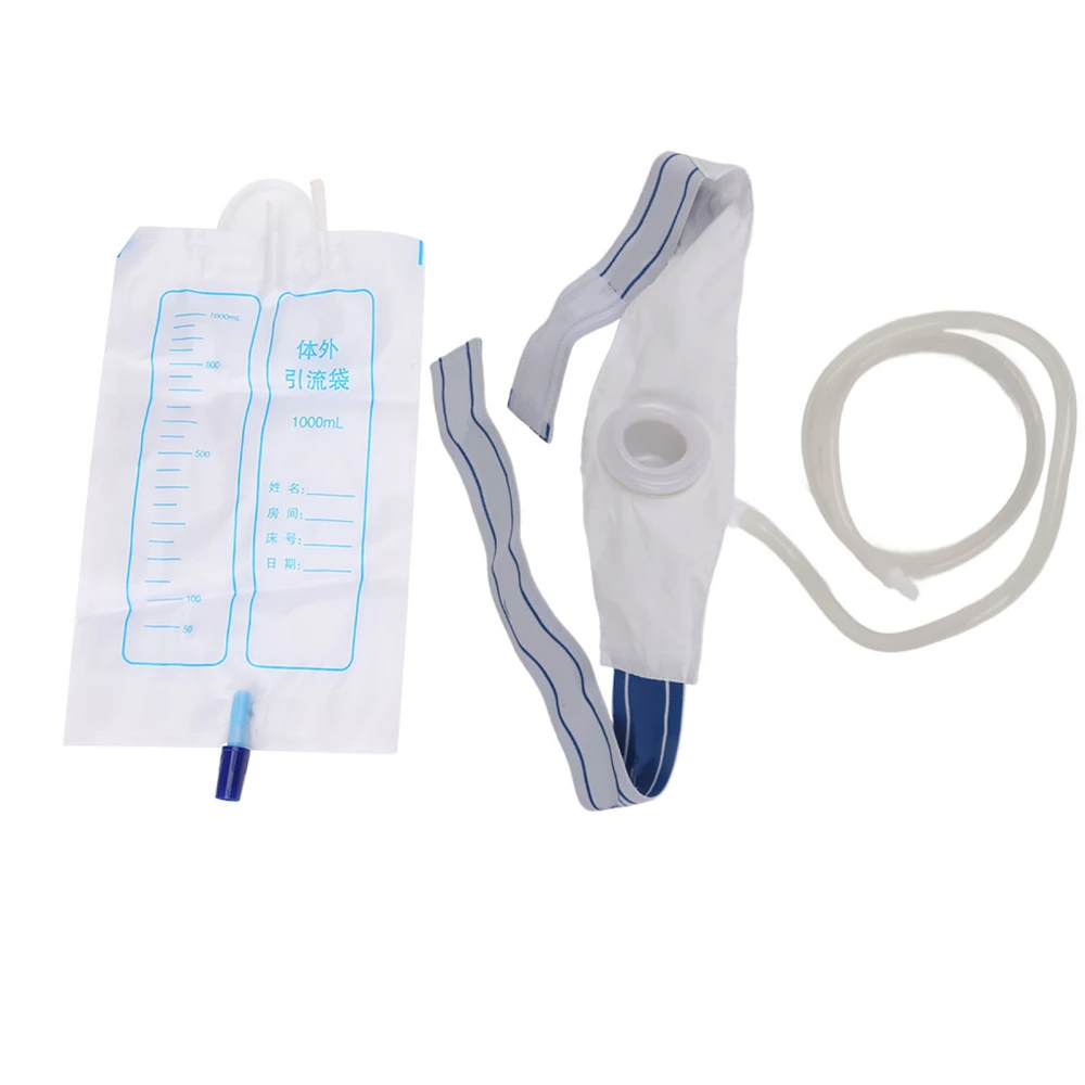 Silicone Waist Urine Drainage Bag Portable Catheter Fixation Urine Collection Bag Funnel