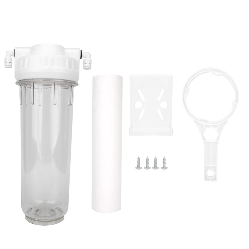 10 inches Household Explosion-proof Transparent Bottle Water Purifier Filter Accessories2 Points Set