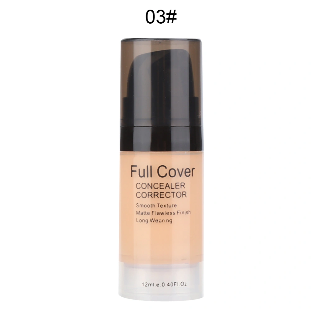 Liquid Concealer Dark Circle Blemish Cover Oil Control Moisturizing Concealer 12ml03