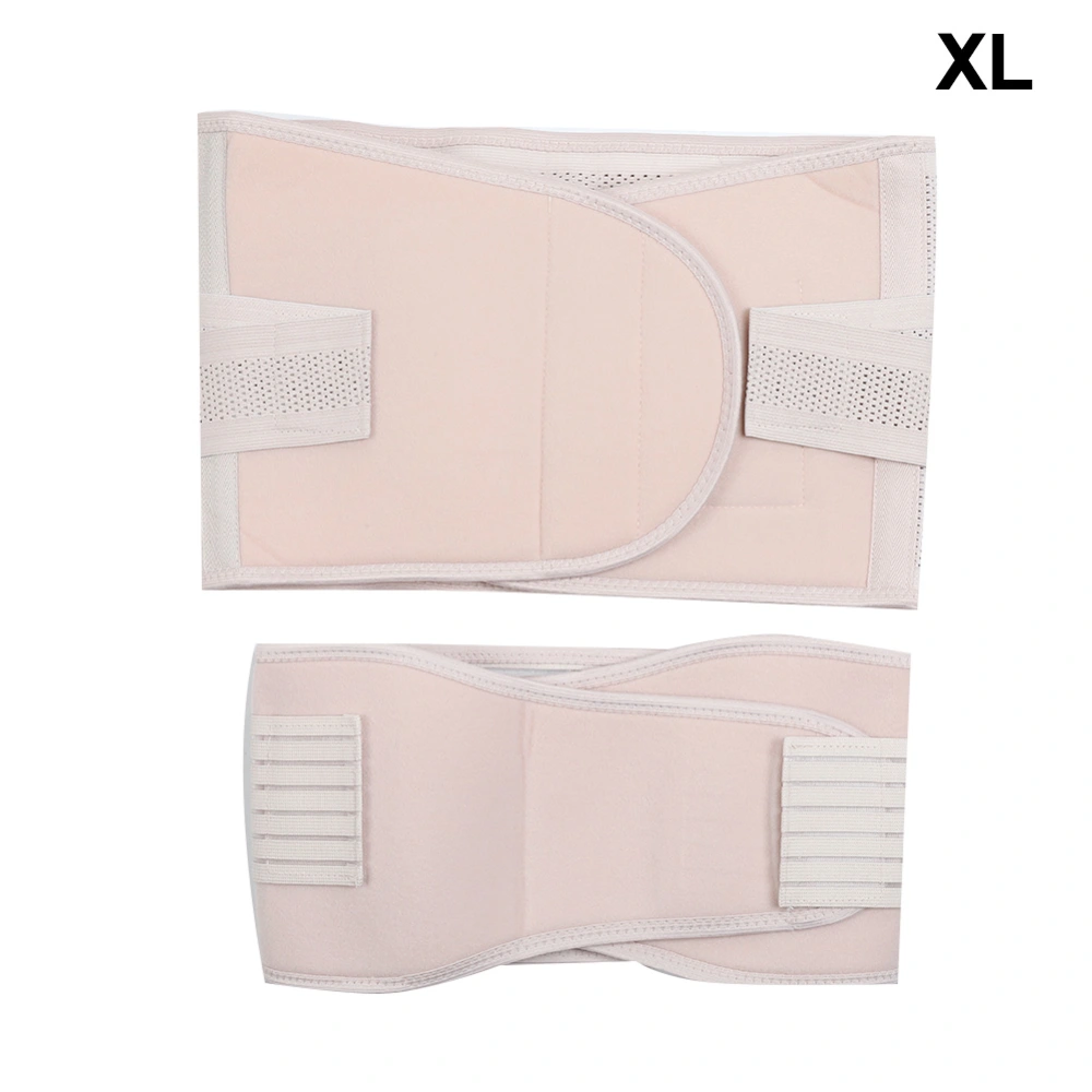 2pcs Breathable Women Belly Belt Postpartum Body Shaper Girdle Corset Body Recovery Pelvis BandXL