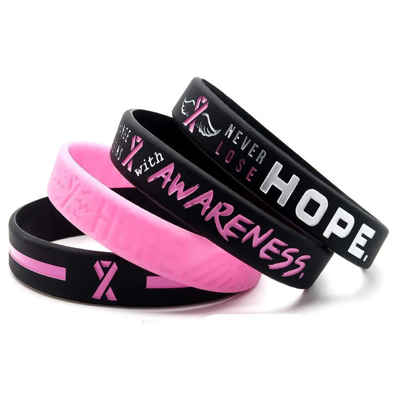 Breast Cancer Awareness Breast Silicone Wrist Band