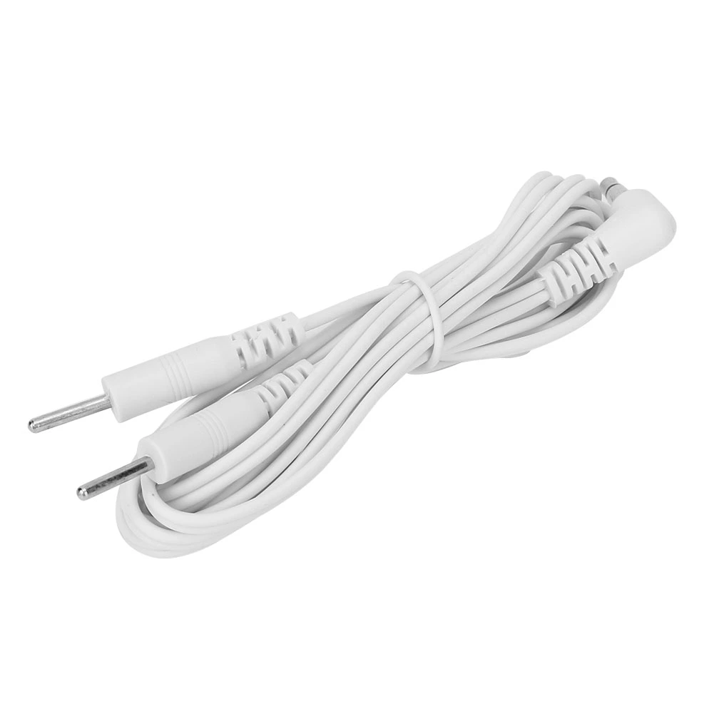 10pcs DC 3.5mm Pin Type Electrode Lead Wires Cable for TENS Unit Physiotherapy Machine2-In-1Pin