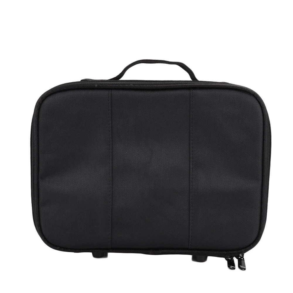 Portable Hairdressing Tool Storage Bag Scissors Comb Hair Clipper Organizer Storage Case BlackBlack