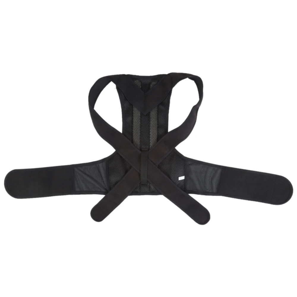 Black Adjustable Humpback Correction Belt Posture Corrector Back Pain Relief CorrectorBlack XXL