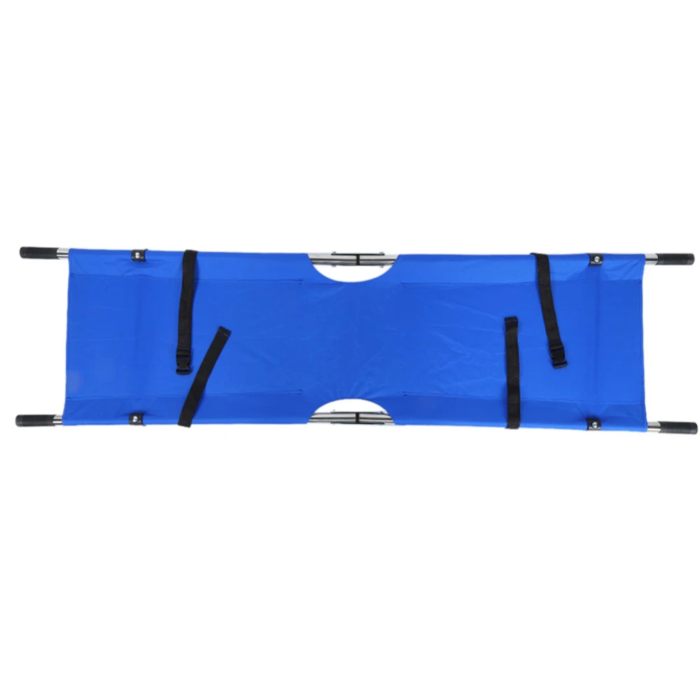 150kg Portable Folding Stretcher Hospital Household Emergency Treatments Stretcher BedBlue