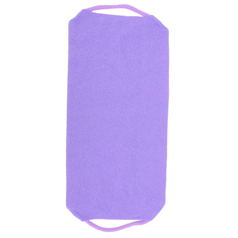 Exfoliating Rubbing Washcloth Elastic Shower Body Scrub Cleaning Massage Bath Towel StrapPurple