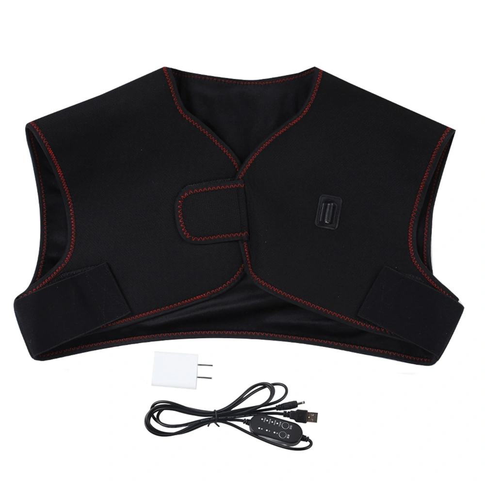 USB Electric Heating Pad Warm Therapy Neck Shoulder Back Pain Relief Cushion US Plug 100-240V