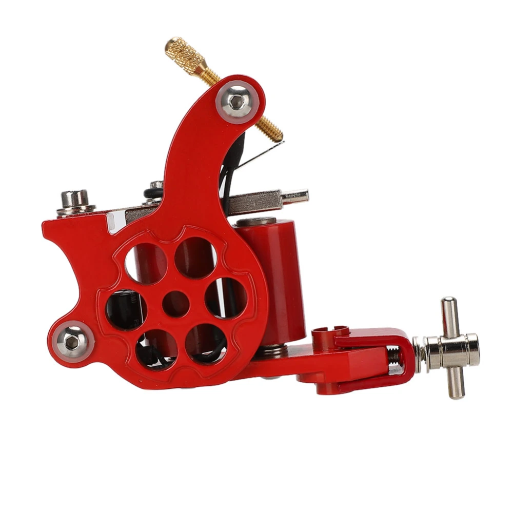 Professional Alloy Coil Tattoo Machine Strong Motor Liner Shader Tattoo Machine GunRed