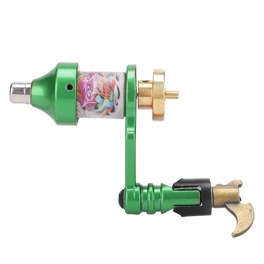 Quiet Motor Tattoo Machine Semi Permanent Makeup Shader &amp; Liner Machine RCA Interface(Green )