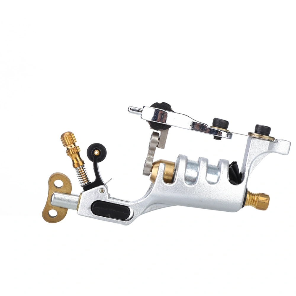 Strong Motor Alloy Rotary Tattoo Machine Liner Shader Gun Permanent Makeup ToolSilver