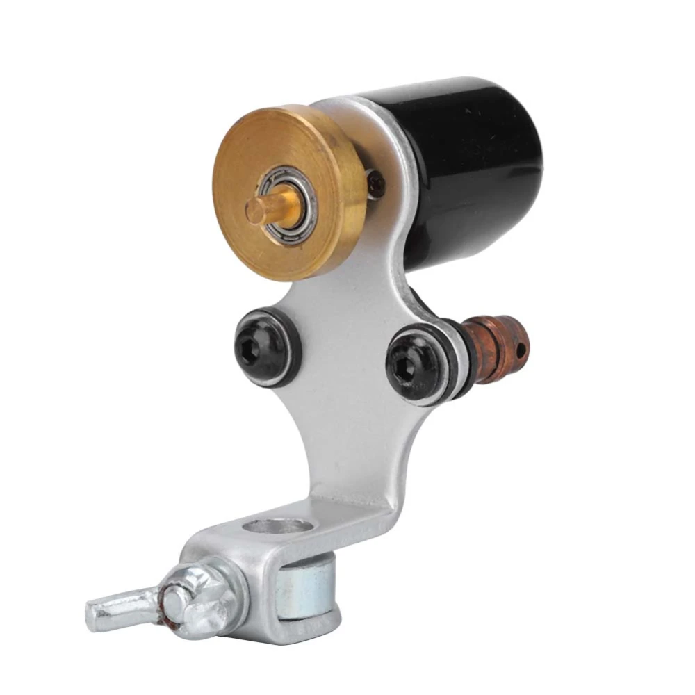 Alloy Liner Shader Rotary Tattoo Machine Strong Motor Gun Coloring Permanent Makeup ToolSilver