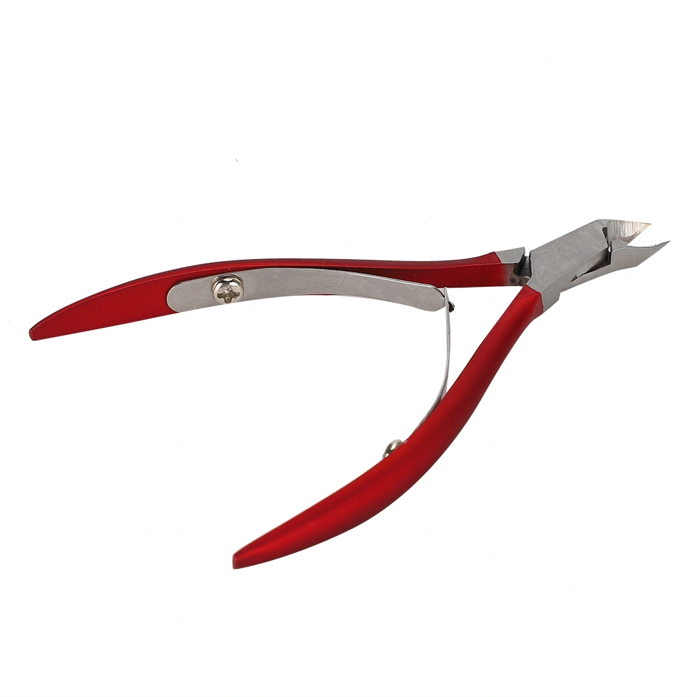 Stainless Steel Nail Dead Skin Scissors Calluses Hangnail Remover Nail Trimmer Clipper Manicure ToolRed