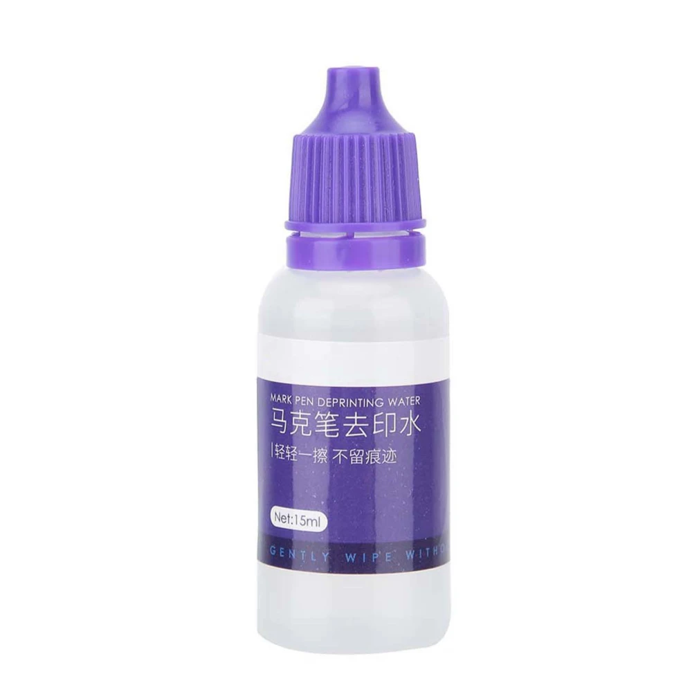 15ml Mark Pen Mark Removal Erasing Liquid Marker Tool Eraser Cleanser Accessory