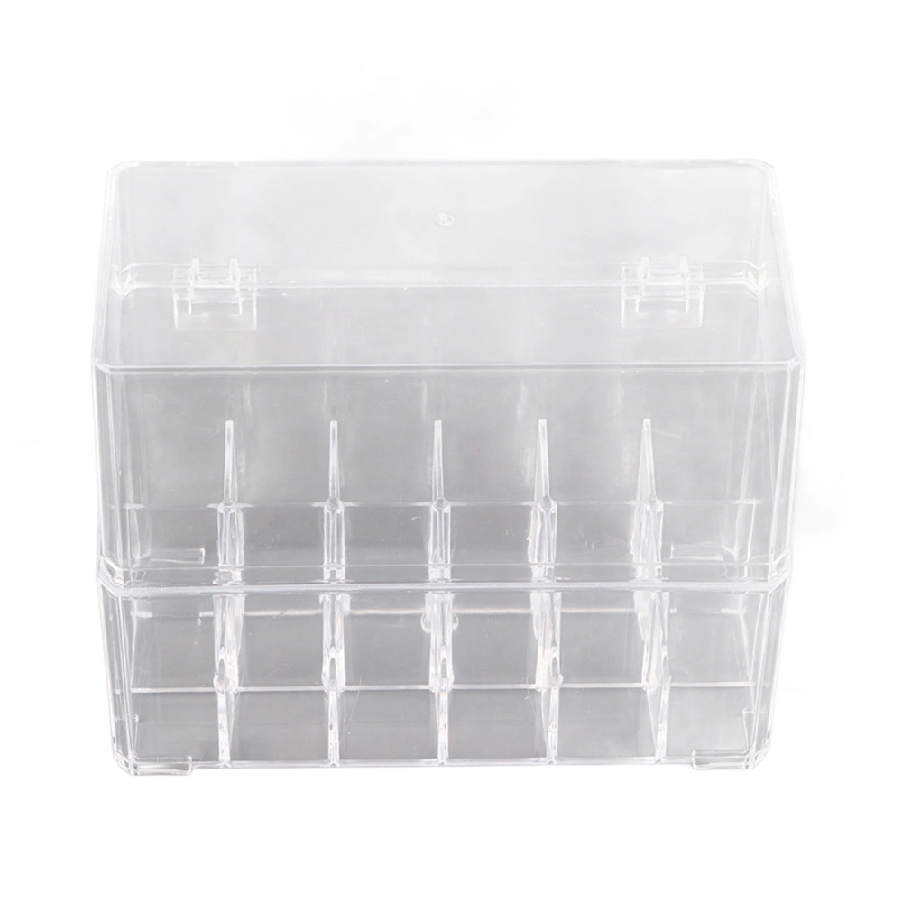 18 Grids Acrylic Lipstick Display Holder Lip Balm Cosmetics Storage Box Organizer Makeup Tool